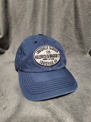 Blue Louisville Slugger 125 Hat Baseball Cap Hillerich Bradsby