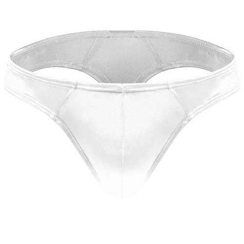 Slip uomo raso sexy vita bassa bikini perizoma traspirante intimo marsupio mutandine- - Foto 14 di 28