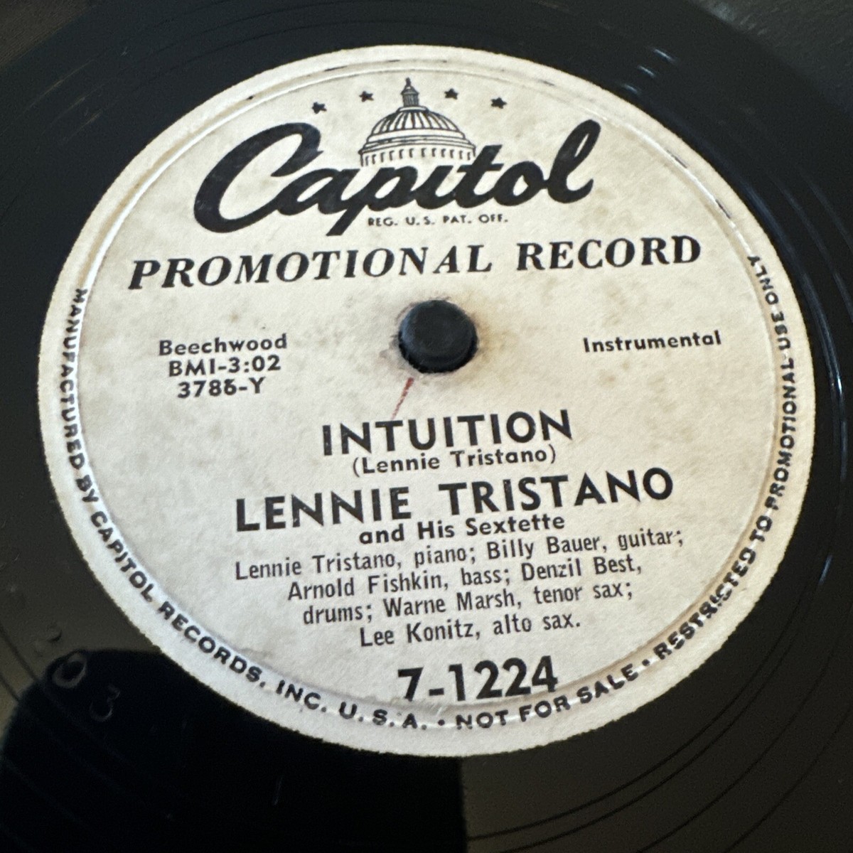 Lennie Tristano ⁄ | Capitol - – The & Quiet LENNIE Cool 