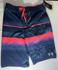 Under Armour Heat Gear Loose Board Shorts-UPF 50 Size Youth XL NEW 42