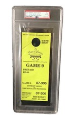 TOM BRADY NFL DEBUT 11/23/2000 Patriots Lions PARKING PASS PSA EX 4  POP 1 RARE!