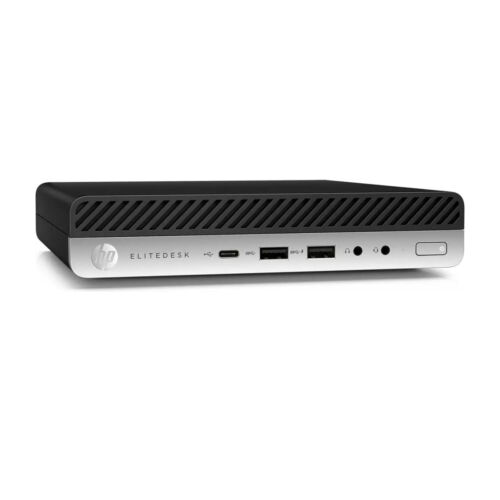 HP ELITEDESK 705 G4 MINI RYZEN 5 PRO 2400G MEMORY 8GB SSD 256GB LAN DESKTOP PC - Picture 1 of 6