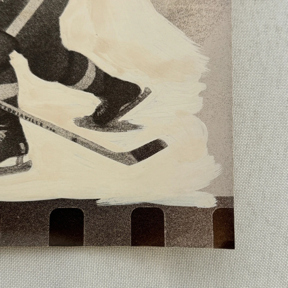 Fotografía de jugador de hockey Gordie Howe Detroit Red Wings de colección Foto 4 de 4