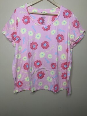 White Stag Women Size 2X T-Shirt Round Neck  Pink Short Sleeve ( 18W- 20W)