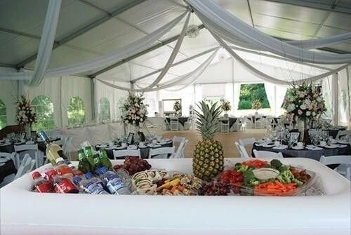 Inflatable Serving Bars - Ice Buffet Cooler Serving Tray for Salad Bar & Drinks