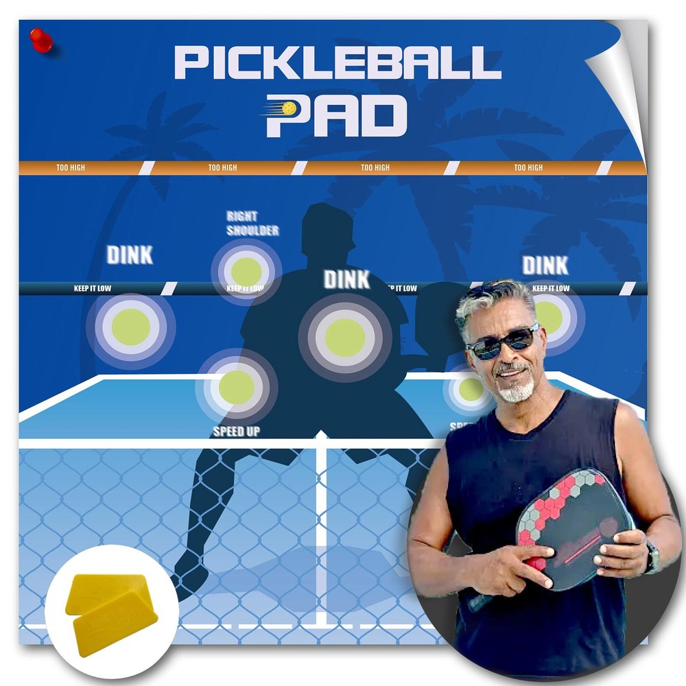 Dink Master Pickleball Practice Board,Practice Your Dinks and Improve Your Ga...