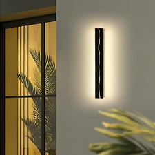 80CM Vertical Wall Lights, 3000k Warm Outdoor Wall-Mounted Garden Light 28W 1pc