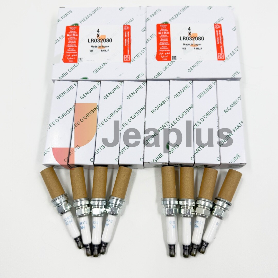 New LR032080 For Land Range Rover 5.0 Liter V8 Engine NGK Spark Plugs Set of 8