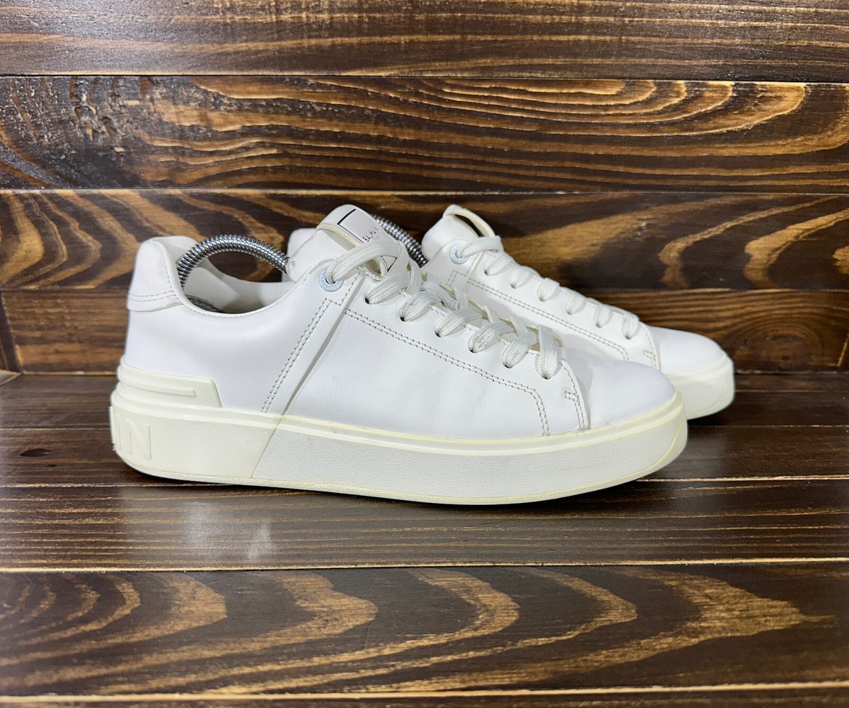 BALMAIN B-Court Trainers In Calfskin Women
