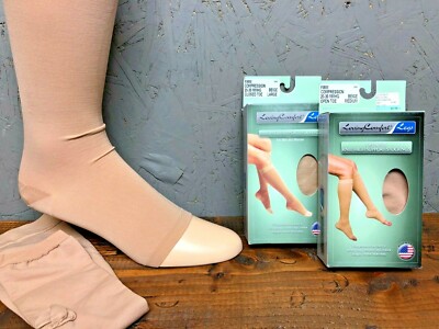 Knee High Graduated Compression Stockings 20-30 & 30-40 mmHg Closed & Open Toe 