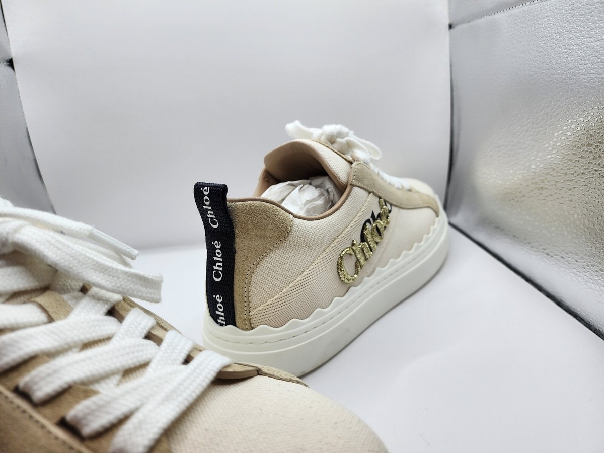 VIP【送料関税込】CHLOE Lauren Sneakers Chloé / Chloe Lauren Logo Sneakers / Shoes in Box Size 38 EU