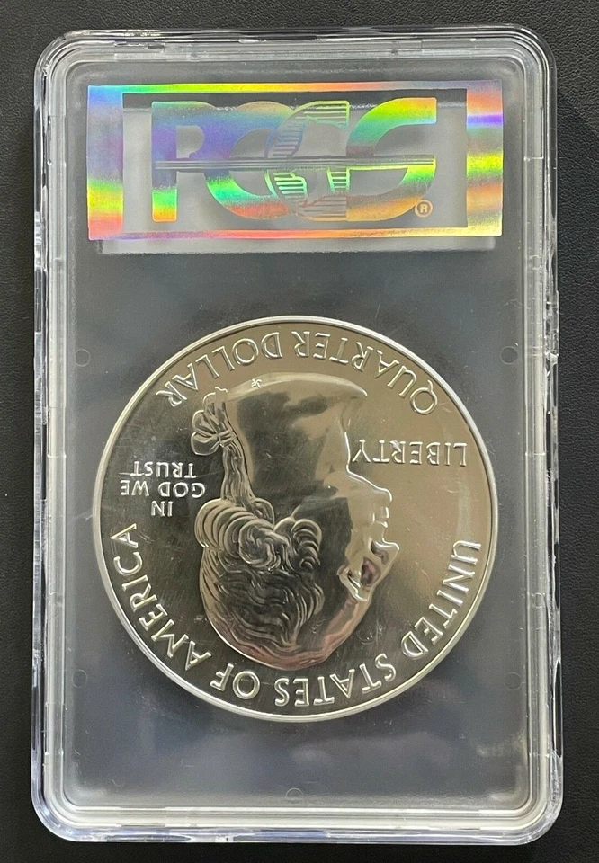 2010 Yellowstone Wyoming Quarter 5ozt. Silver PCGS Graded MS-69 Proof Like - Image 2 of 4