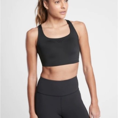 Athleta | Black Phenomena Racerback Sports Bra High Impact
