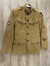 WWI WW1 US AEF Uniform Tunic! Signal Corps Aviation & District of Paris Bullion!