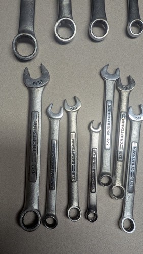 Craftsman 12pt Combination Wrench Set Assorted USA Vintage See Photos - Foto 6 di 13