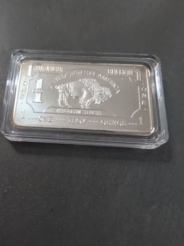 German Buffalo Design.  1 Oz German Bar with Case