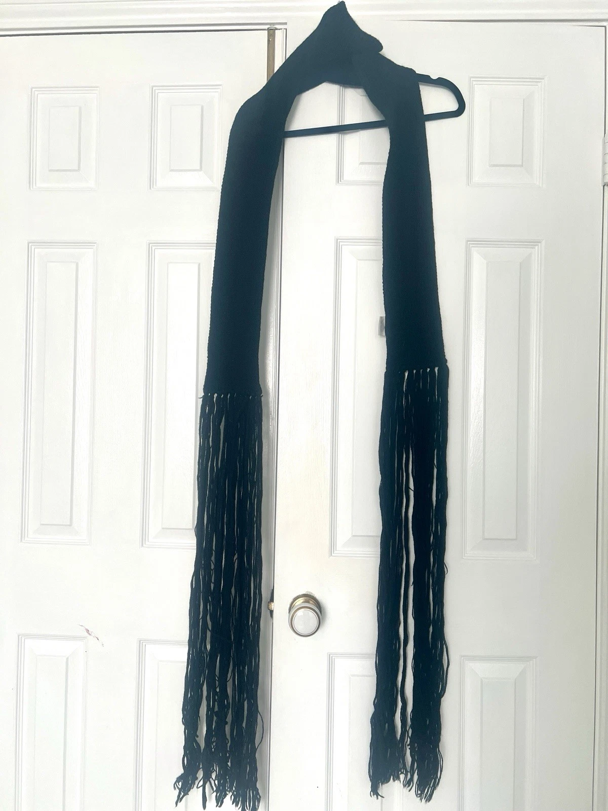 Dior — Dior Homme AW04 “VOTC” Long Fringe Scarf by Hedi Slimane – Rare Collector Piece