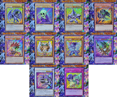 Yugioh Chibi Artwork Full Set 1st Edition Secret Rare BLMM-EN001 -  BLMM-EN010 NM | eBay