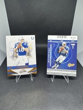 Donruss Fleer Peyton Manning Colts 2 Card Lot Authentix 04 Absolute 08 HOF NFL