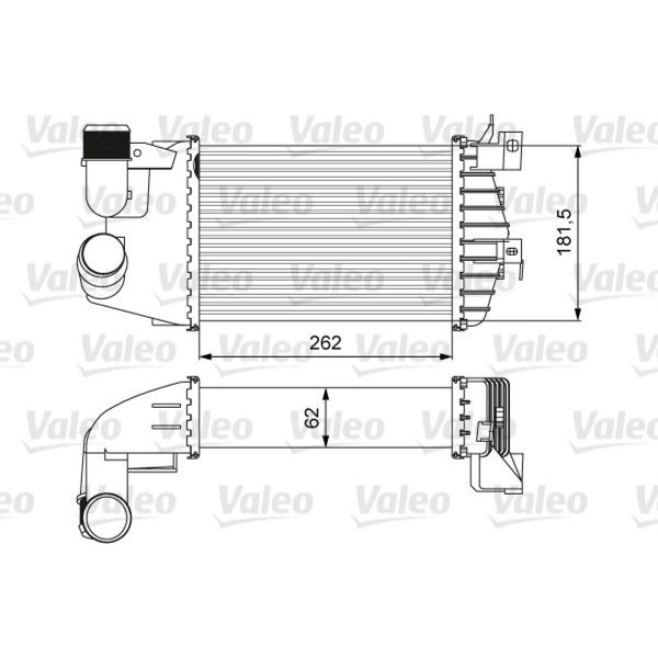 Valeo 818627 LadeluftküHler FüR Opel Astra GTC Zafira Zafira Family A04 L70-image