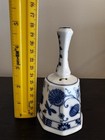 Vintage Seymour Mann Blue Onion Porcelain Dinner Bell Blue White — photo 5