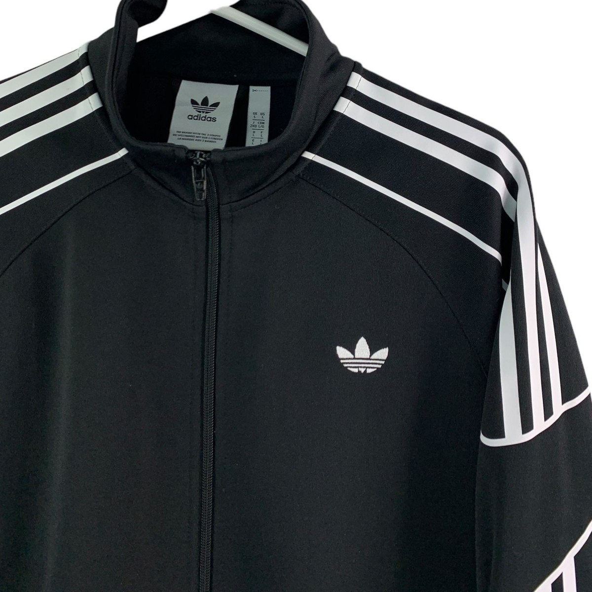 Adidas Originals Flamestrike White Black Men's Zip Up Tracksuit