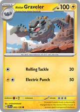 Alolan Graveler 45/159 Common | Journey Together | Pokemon Card