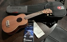 Mitchell MU40NT 21 Soprano Ukulele - Natural Wood Finish W/ Padded Carry Case