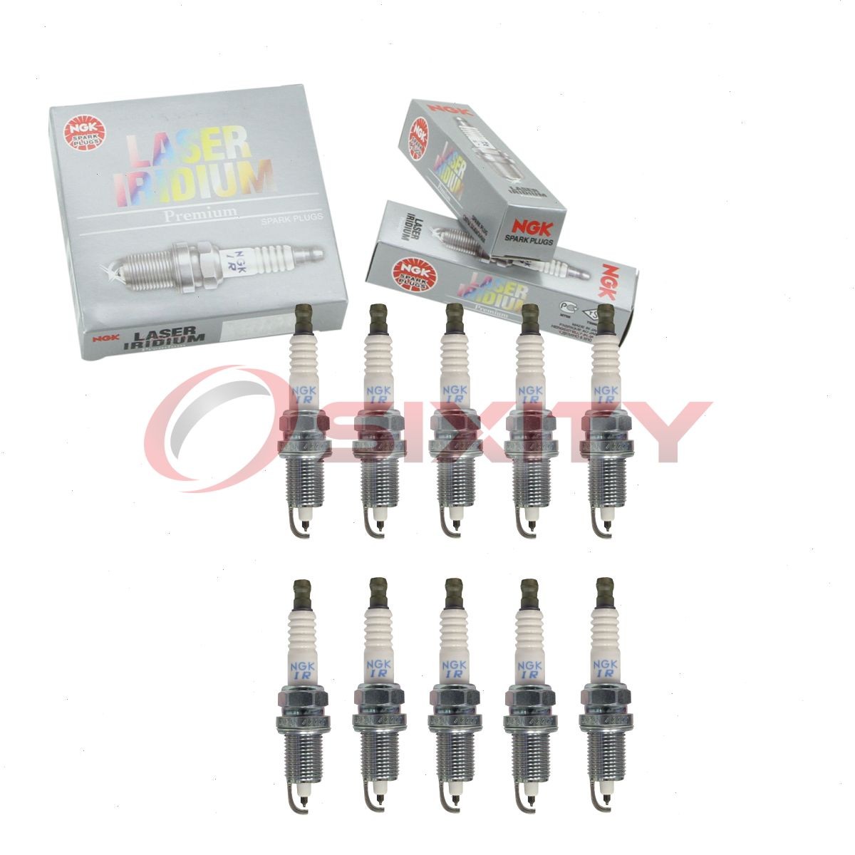 10 pc NGK 4214 IZFR7M Laser Iridium Spark Plugs for XP5405 8M0007190 tv