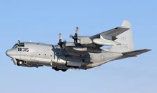 Lockheed Martin KC-130T VMGR-452 Yankees Mahogany Wood Model Small Scale 1/130