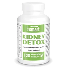 Supersmart Kidney Detox Formula High Potency - All-in-1 Complex - with Chanca...