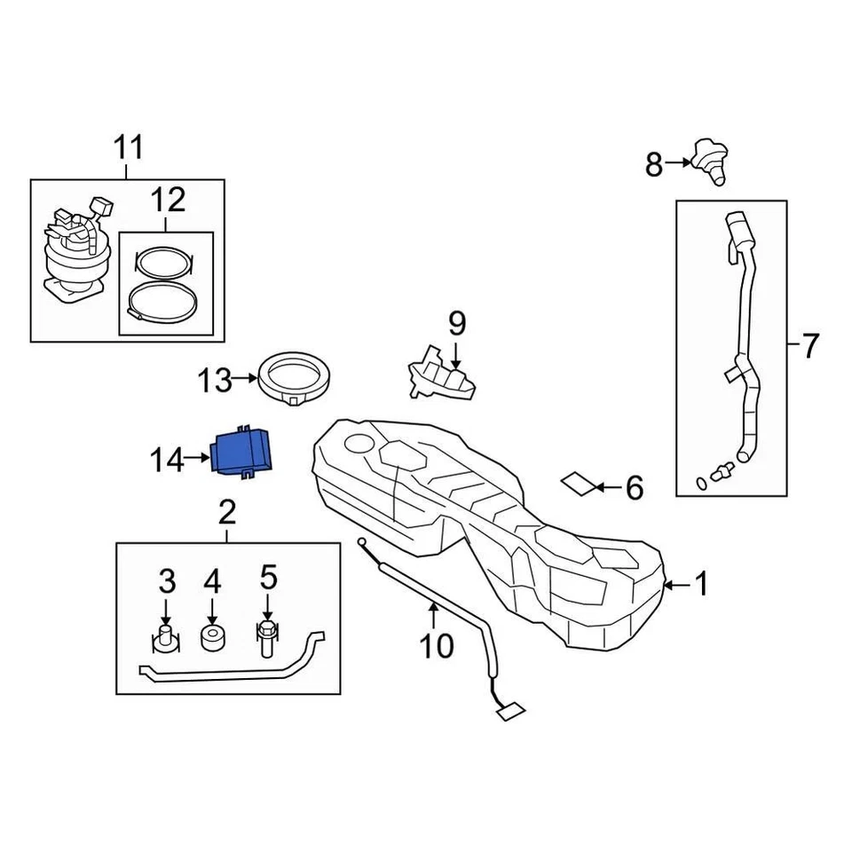 For BMW X6 2008-2010 BMW 16147229173 Fuel Pump Driver Module Foto 2 de 4