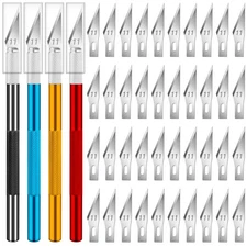 DIYSELF 4 PCS Exacto Knife with 40 Spare 11 Exacto Blades, Craft Knife, Hobby