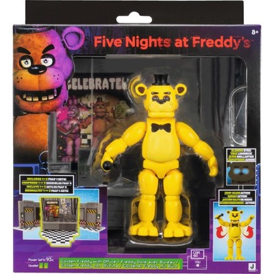Jazwares Five Nights at Freddy's Golden Freddy Office Set - 5