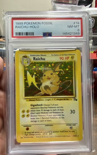Raichu (Unlimited) graded PSA 8 for sale on eBay