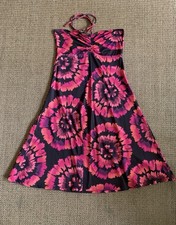 Cyell Strandkleid trägerlos mit Batik-Muster...