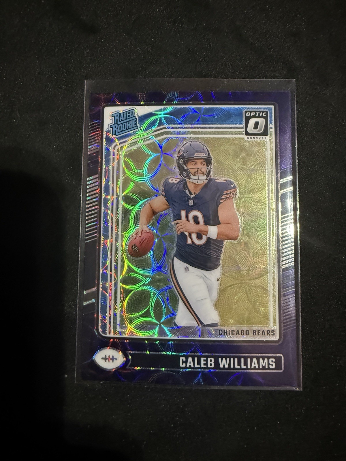 2024 Panini Donruss Optic - Rated Rookie Caleb Williams #201 Purple Scope (RC)