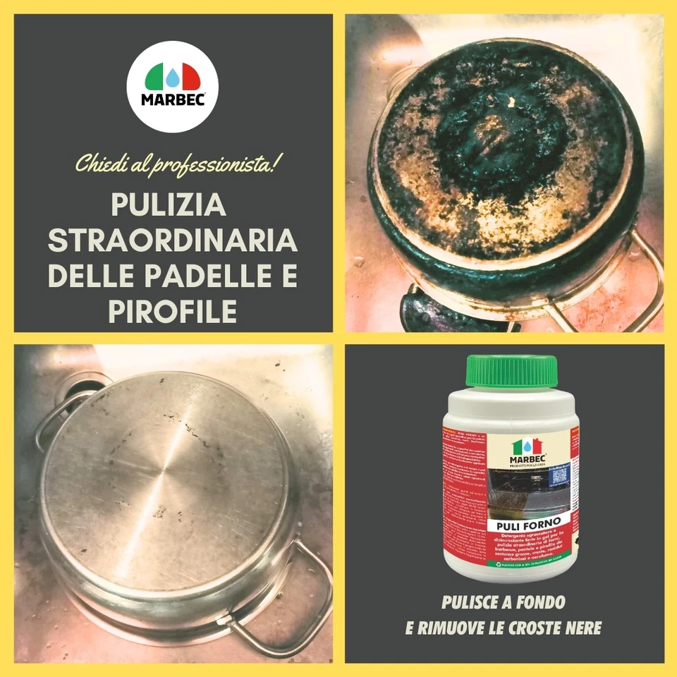 Detergente Gel Sgrassatore Disincrostante Forni Barbecue Pentole PULI FORNO - Immagine 4 di 4