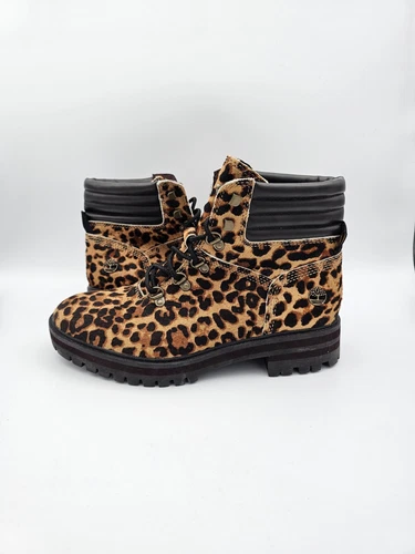 Stivali Timberland LONDON SQUARE MID HIKER in pelle marrone TB 0A2GCR V24 da donna taglia 8