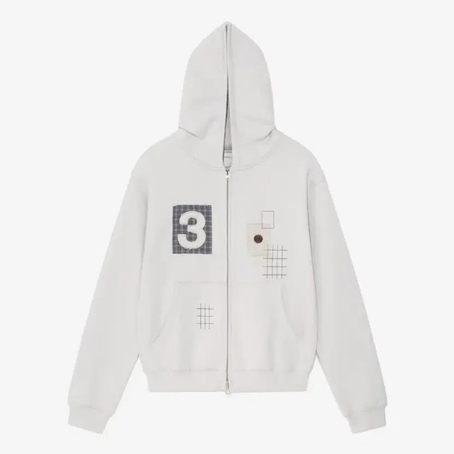 Korean Hoodie Gray Beige Size S - Pre-Owned