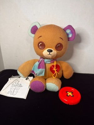 Thready Bear Interactive Teddy Bear w/Magical Expressive Eyes 14'' Plush.
