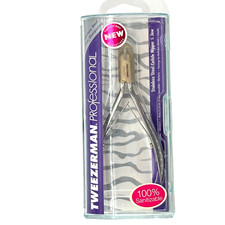 Tweezerman Professional Stainless Steel Cuticle Nipper Half Jaw 3196-EZP NOS NIP