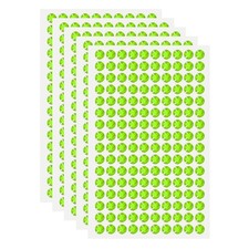 5 Sheet/800 Pcs Self Adhesive Acrylic Gem 6mm Sticker Gem Stones, Green