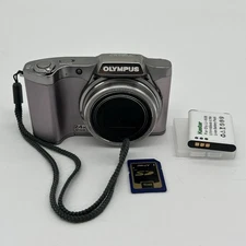 OLYMPUS SZ-12 DigitalCamera 14MP Purple Rare Color 24x Wide Angle Zoom Fast Ship