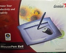 GENIUS MousePen 8x6 Graphic Tablet Home Office Draw Paint BRAND NEW