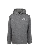 Nike Little Boys Club Fleece Hooded Pullover Gray Size 4 New