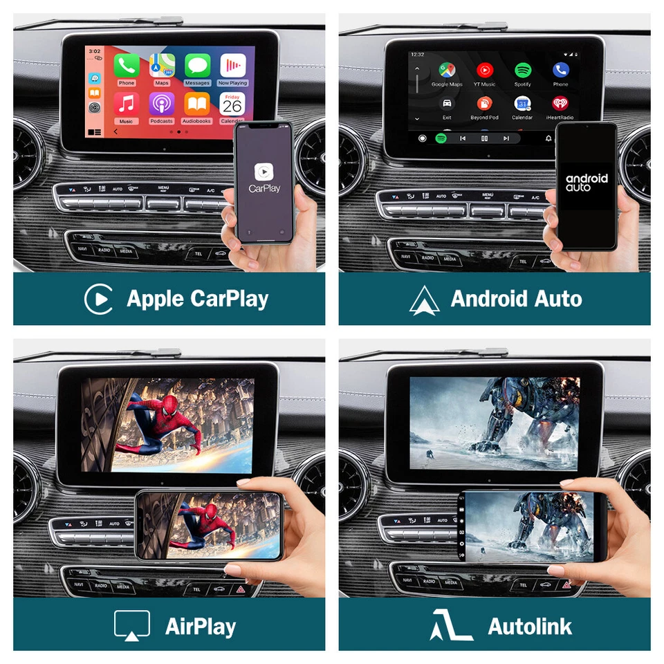 Wireless CarPlay Android Auto Für Mercedes Benz V Class W447 Vito Viano 14-2018 - Bild 4 von 4