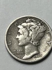 1939 S Mercury Dime F Fine 90% Silver 10c US Coin Great Filler Lot U706