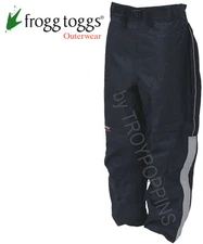 FROGG TOGGS RAIN GEAR MENS-NTH85105-01 BLACK TOAD SKINZ REFLECTIVE RIDING PANTS