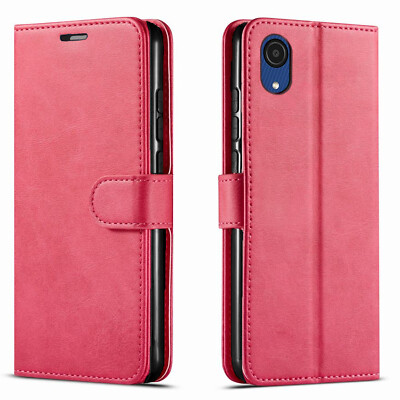 For Samsung Galaxy A03 Core Case Phone Cover Wallet Pouch +Tempered Glass Screen